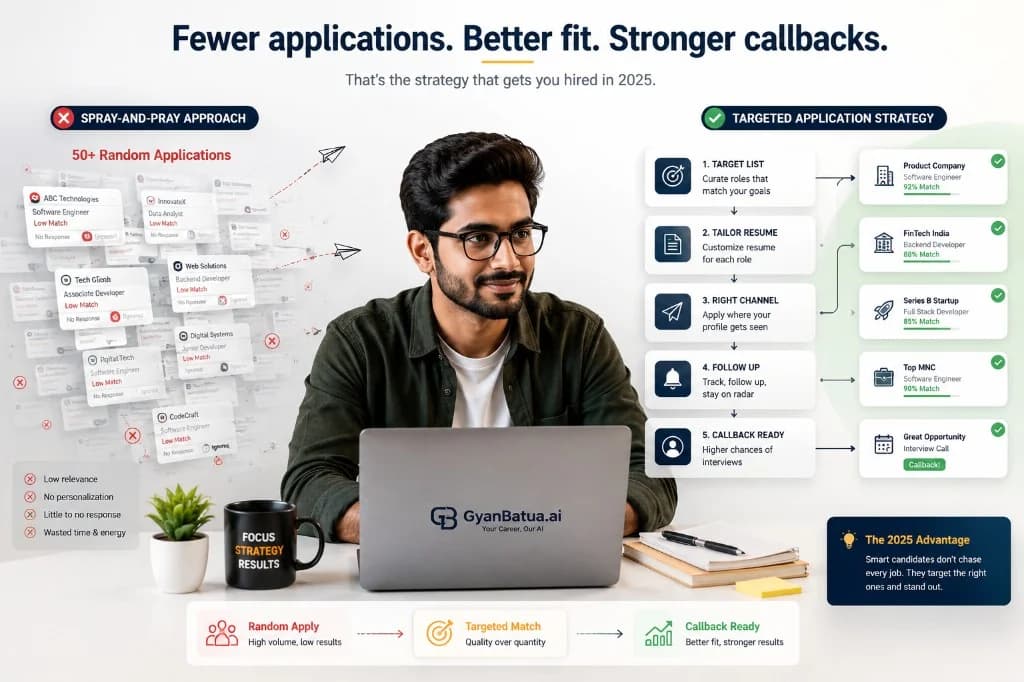 Job application strategy and tips for India 2025 — targeted applications guide