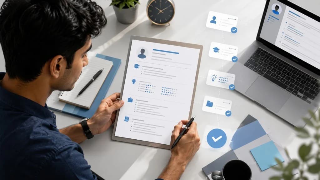 Resume format for freshers in India 2025 — section structure and ATS guide