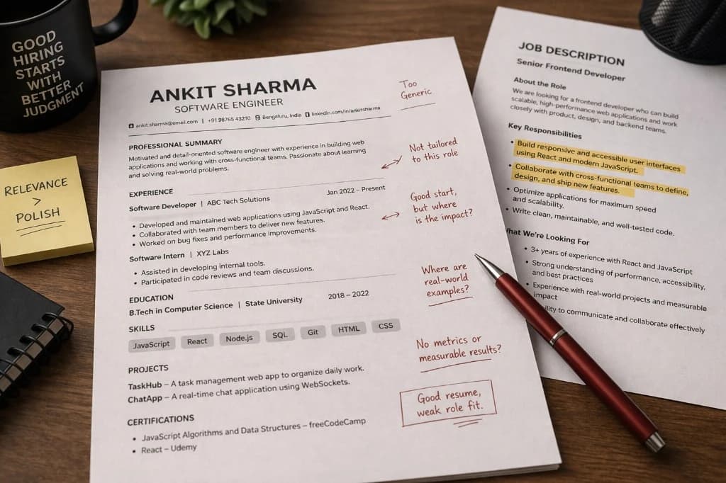 Why recruiters skip resumes in the first few seconds