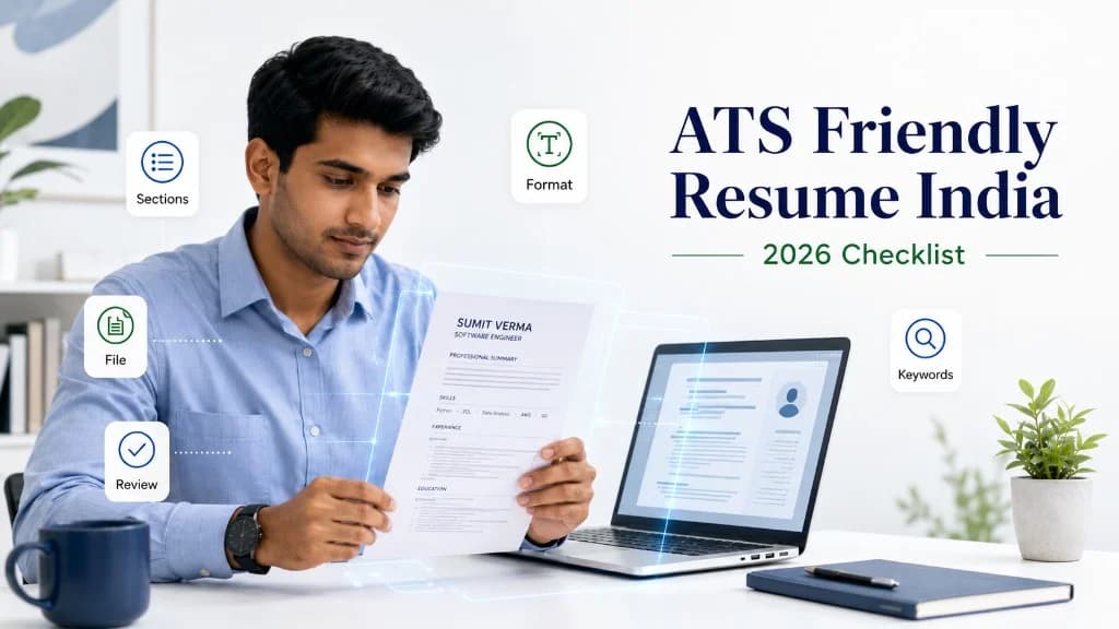 ATS friendly resume India checklist for freshers and job seekers in 2025