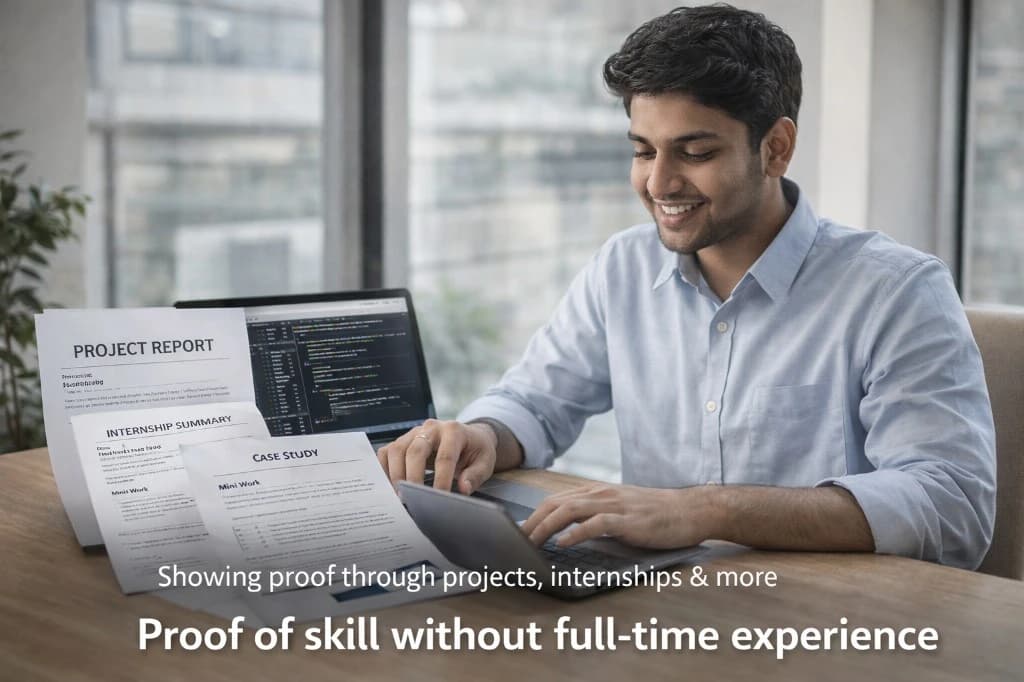 How freshers can show proof of skills without full-time experience